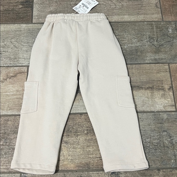 NWT Zara Cream Toddler Boys Cargo Sweatsuit 4t - Picture 6 of 7